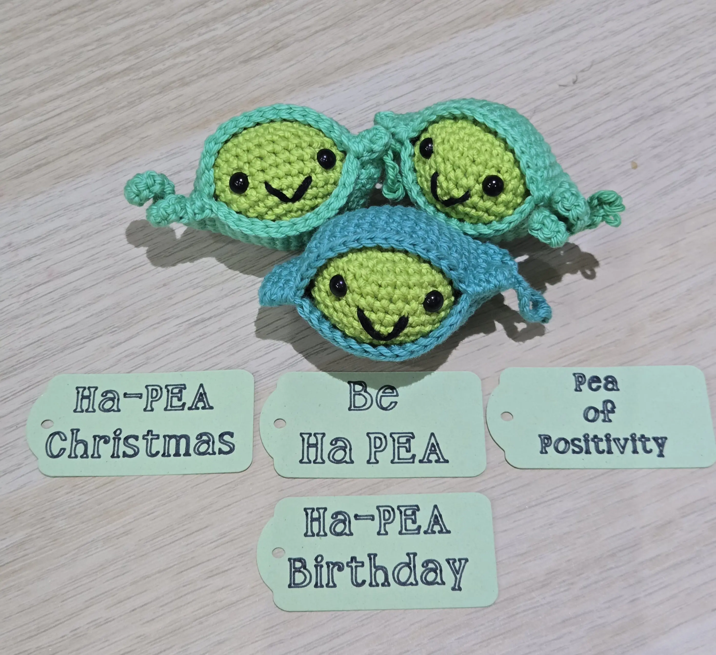 Single Positive Pea with quote and Organza Gift Bag