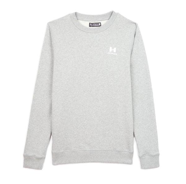 GREY SWEATSHIRT- WHITE LOGO 1