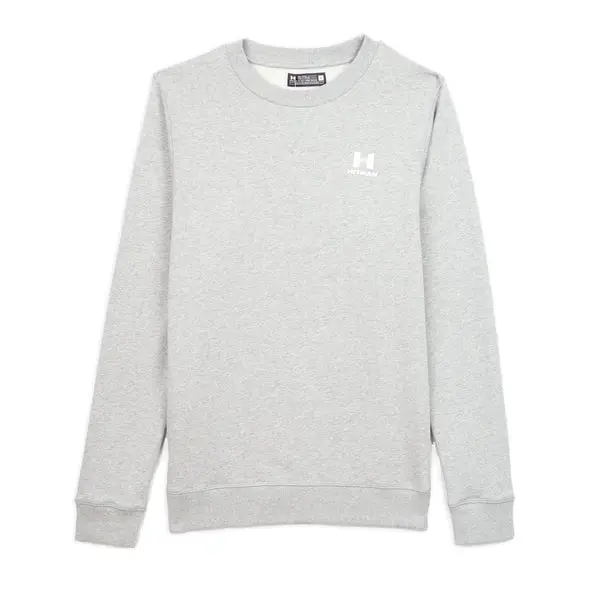 GREY SWEATSHIRT- WHITE LOGO 1