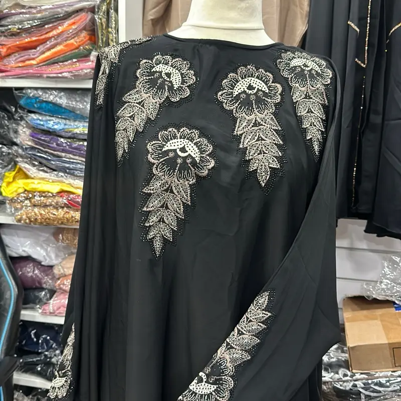 black butterfly abaya size 58
