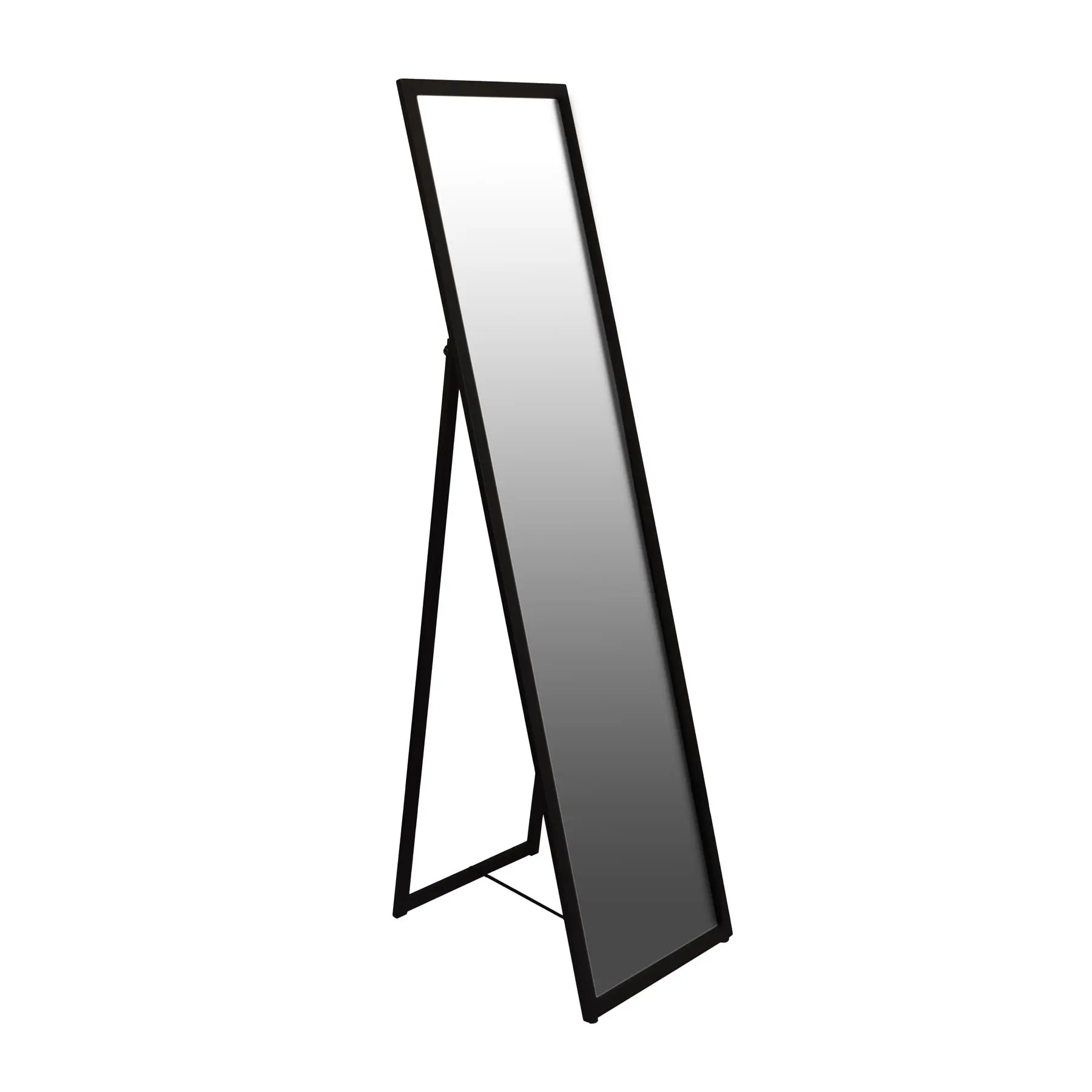 Harbour Housewares Square Full-Length Mirror - 137cm x 35.5cm - Black