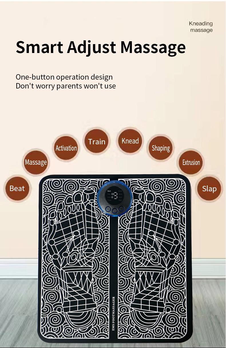 Product Introduction of EMS Foot Massager Mat -Foot Massager Padforwith 8 Modes,19 Levels [Christimas gift],mother's day 3