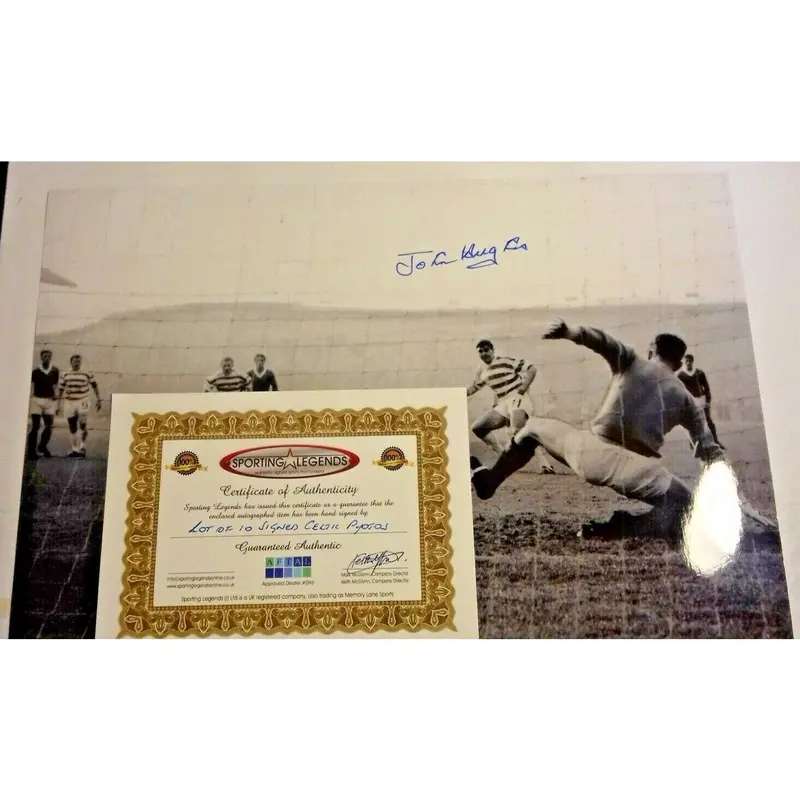 John Hughes 12'' x 8'' Authentic Sporting Legends Signed Photograph. Decor Poster 1