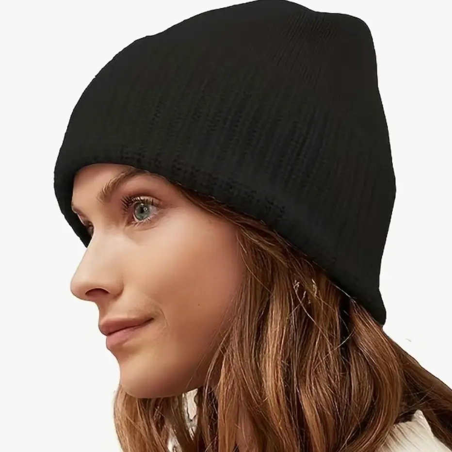 Women knitted hat Winter Plain Plain