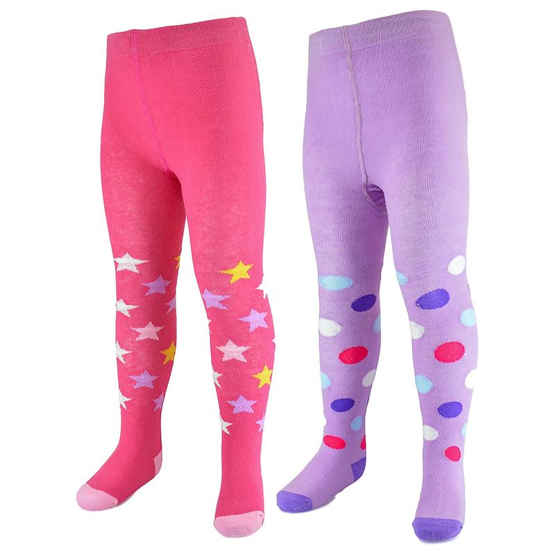 A2Z 4 Kids Infant Toddler Baby Girls Cotton Rich Pack Of 2 Tights Comfortable Stretchy Warm Durable Super Soft Newborn Children's Leggings Age 0-6 Months 6-12 Months 12-18 Months 18-24 Months 8