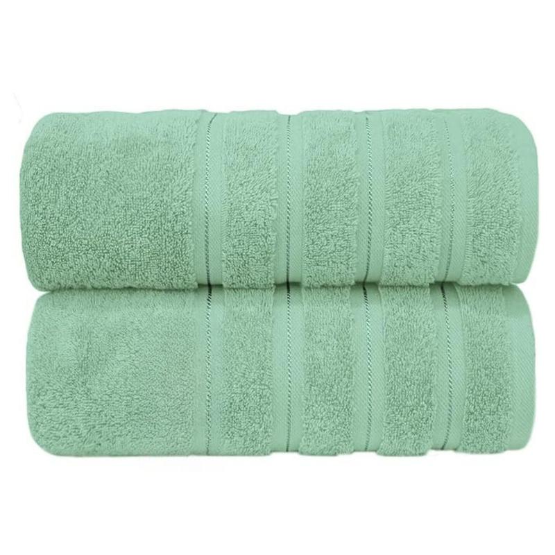 2X Premium Quality Super Jumbo Bath Sheet Set - 100% Combed Cotton 650 GSM -  Size 90x180 Highly Absorbent Extra Large Bath Towels 5