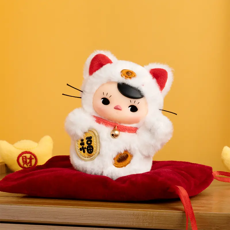 POP MART PUCKY Roly-Poly Kitty Series-Vinyl Plush Blind Box Figures Toys 2