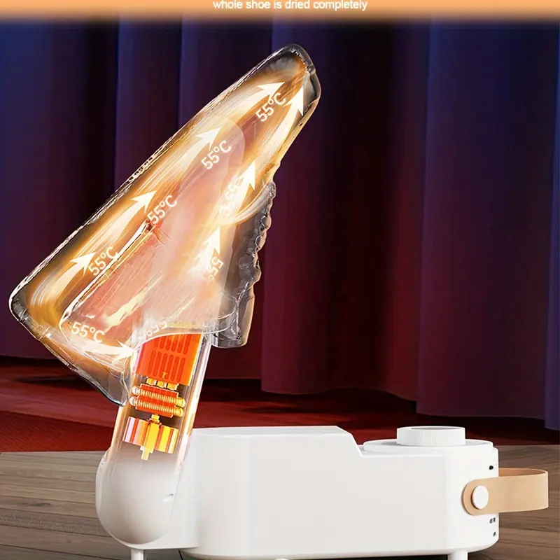 1pc American Standard Shoe Dryer, Foldable Hot Air Circulation, 110V Plug-in for Wet, Stinky, and Cold Weather Shoes 7