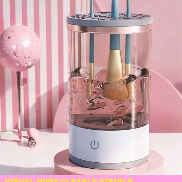 UK Seller Portable Electric Makeup Brush Cleaner – USB Plug-In Quick Cleaning Machine with Organizer, Ideal for Home & Travel new make up brushes Lightweight Compact Cleansing Cosmetic