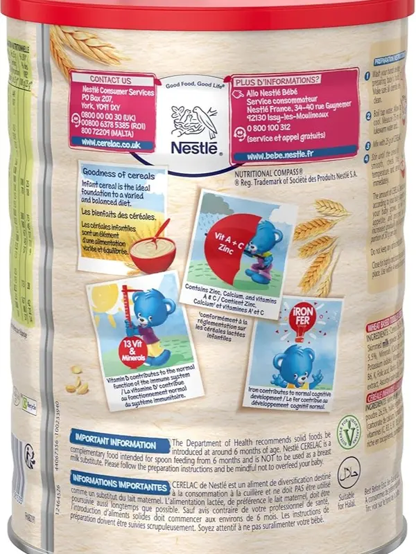 Nestle Cerelac Rice with Milk Infant Cereal, 6 months+, 400 g (Pack of 2) 3