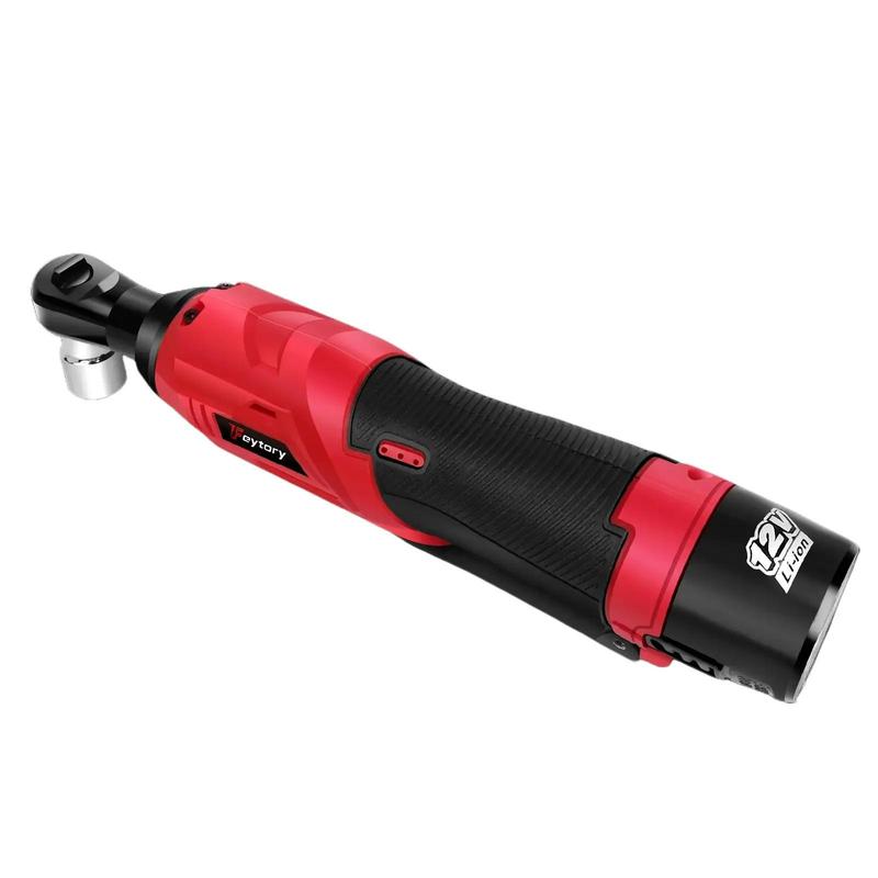 DayPlus 12V Cordless Ratchet Wrench 3/8" with 2pcs 1500mAH Batteries and Charger, 7pcs Sockets 10mm, 11mm, 12mm, 13mm, 14mm, 15mm, 17mm, 40N.m Electric Ratchet Wrench 4