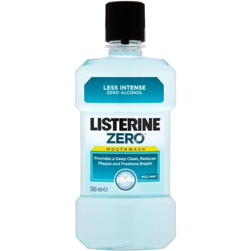 3 x Listerine Zero Mild Mint 500ml 1