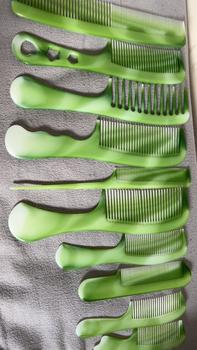 Product Review of Tie Dye Hair Comb Set, 10pcs Professional and Household Hair Combs, Pointed Tail Hair Comb Hair Brushes, Wet and Dry Hairdressing Hair Styling Tools from A**e 0
