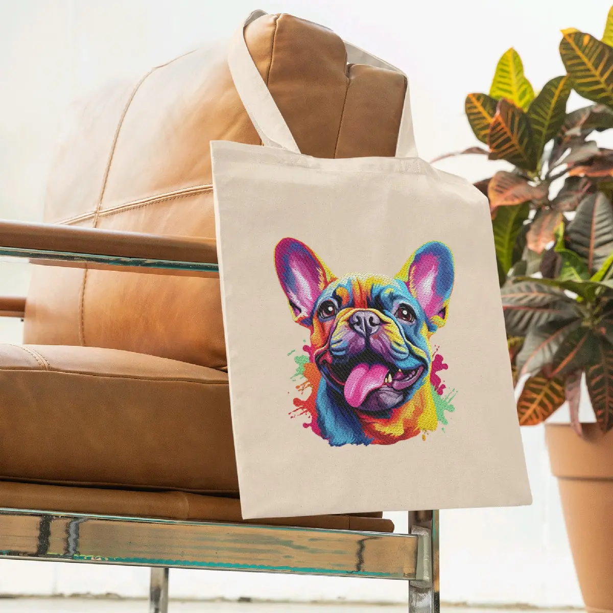 Dog breed tote bags