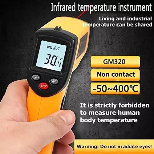 Digital Thermometer Infrared Gun IR Laser LCD Temperature Non-Contact Meter Gun 1