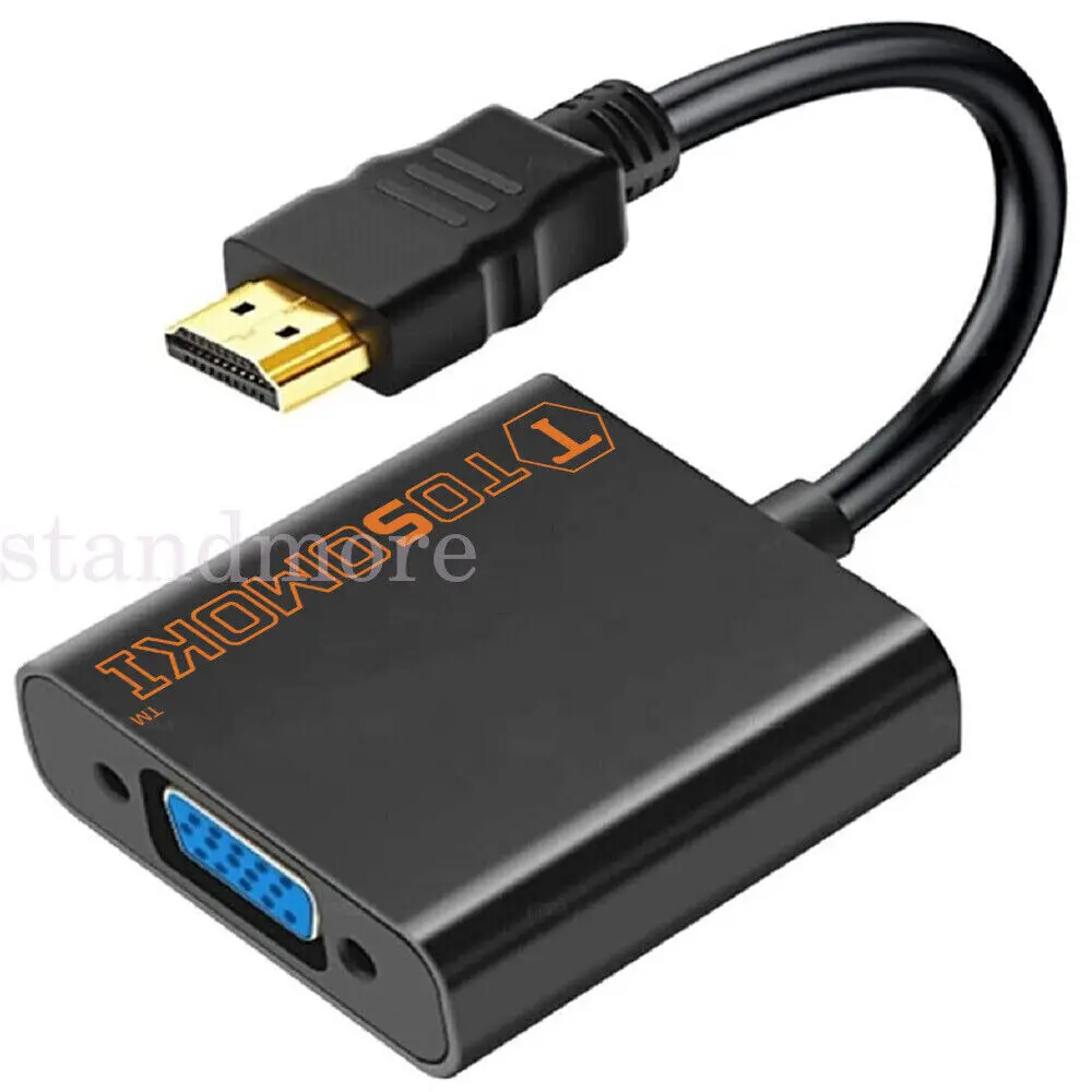 [Grocery Hub] HDMI INPUT to VGA Converter Adapter PC DVD MONITOR XBOX PS3 TV 1080P
