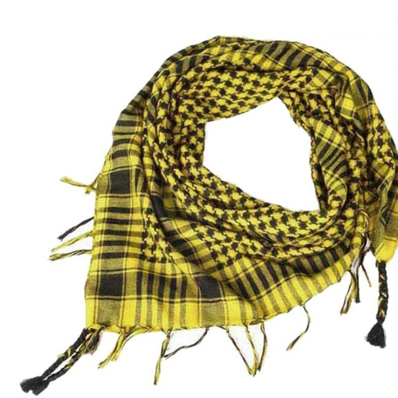 Product Introduction of Summer Unisex Tactical Arab Cycling Mask Scarf For Man Women Fashion Lightweight Hijab Scarf Spring Army Plaid Head Scarf Mask 3