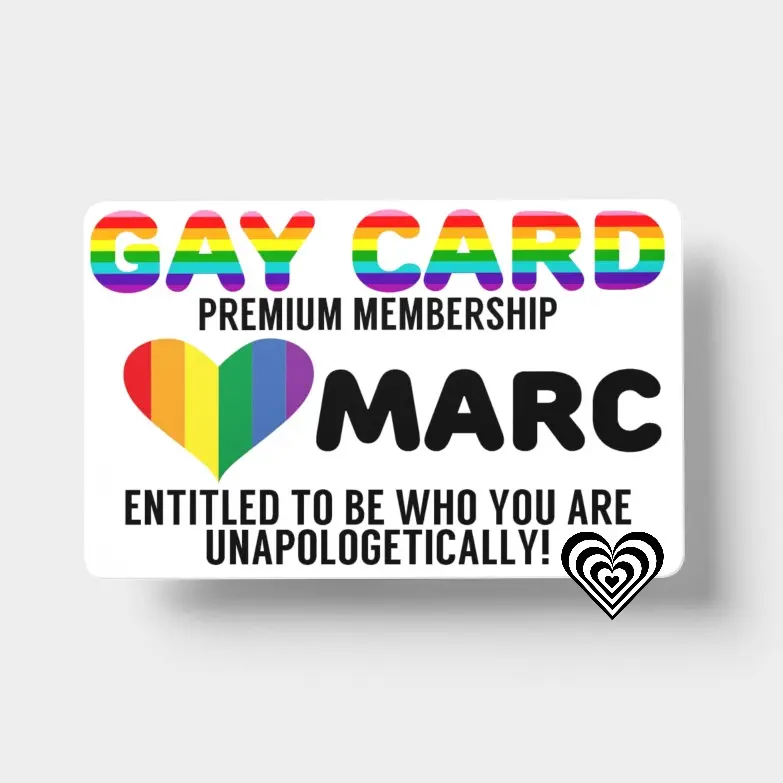 Gay Card 2025 Personalised Metal Card Personalised Gift Gay gift Gay Pride Any Name Printed to order