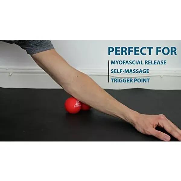 Massage Ball - Double Lacrosse Ball - Perfect for Trigger Point T, Yoga - Designed to Relieve Stress and Relax Tight Muscles 5