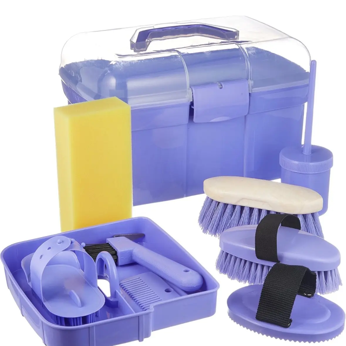 Children's Grooming Kit and Box for Horses - Perfect for Kids and Their Horses horse hair brush