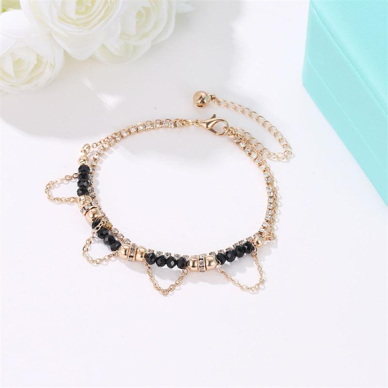 Ethnic Beaded Diamond Tassel Bracelet 5