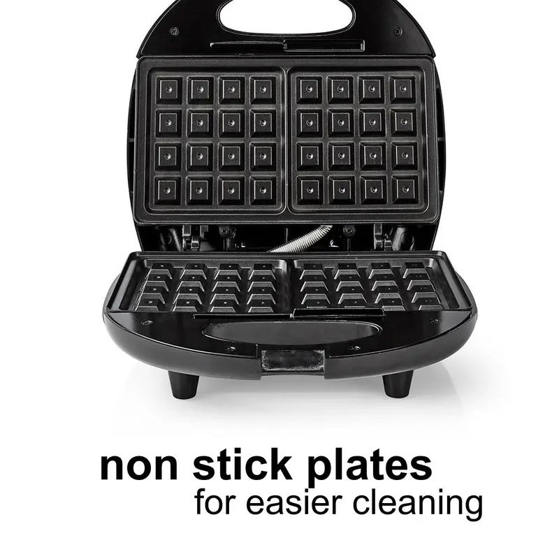 Nedis Double Waffle Maker with Dual Non-Stick Grill Plate & Automatic Temperature Control 3