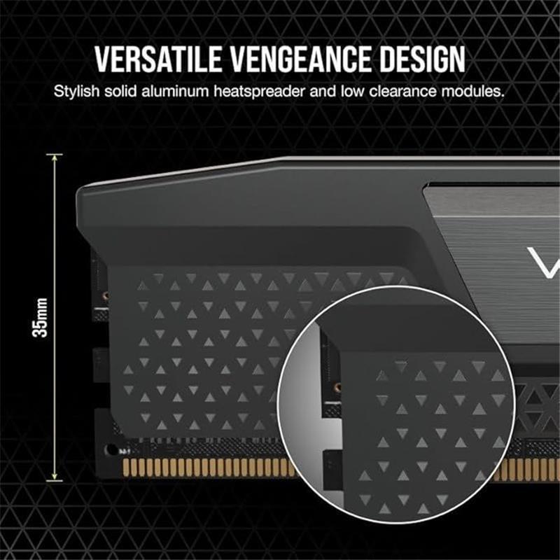 VENGEANCE DDR5 RAM 16GB (2x8GB) 5200MHz CL40 Intel XMP iCUE Compatible Computer Memory - Black (CMK16GX5M2B5200C40) Size Name: 16GB (2x8GB) 5