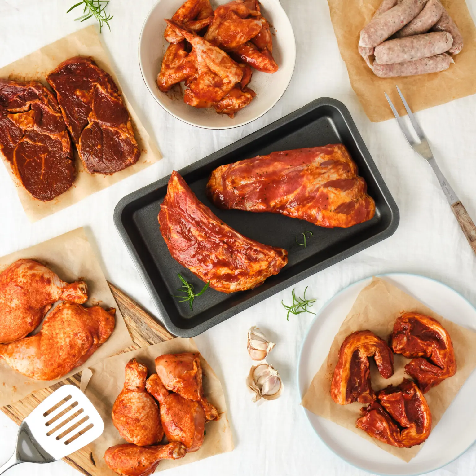 Sticky Mixed BBQ Box