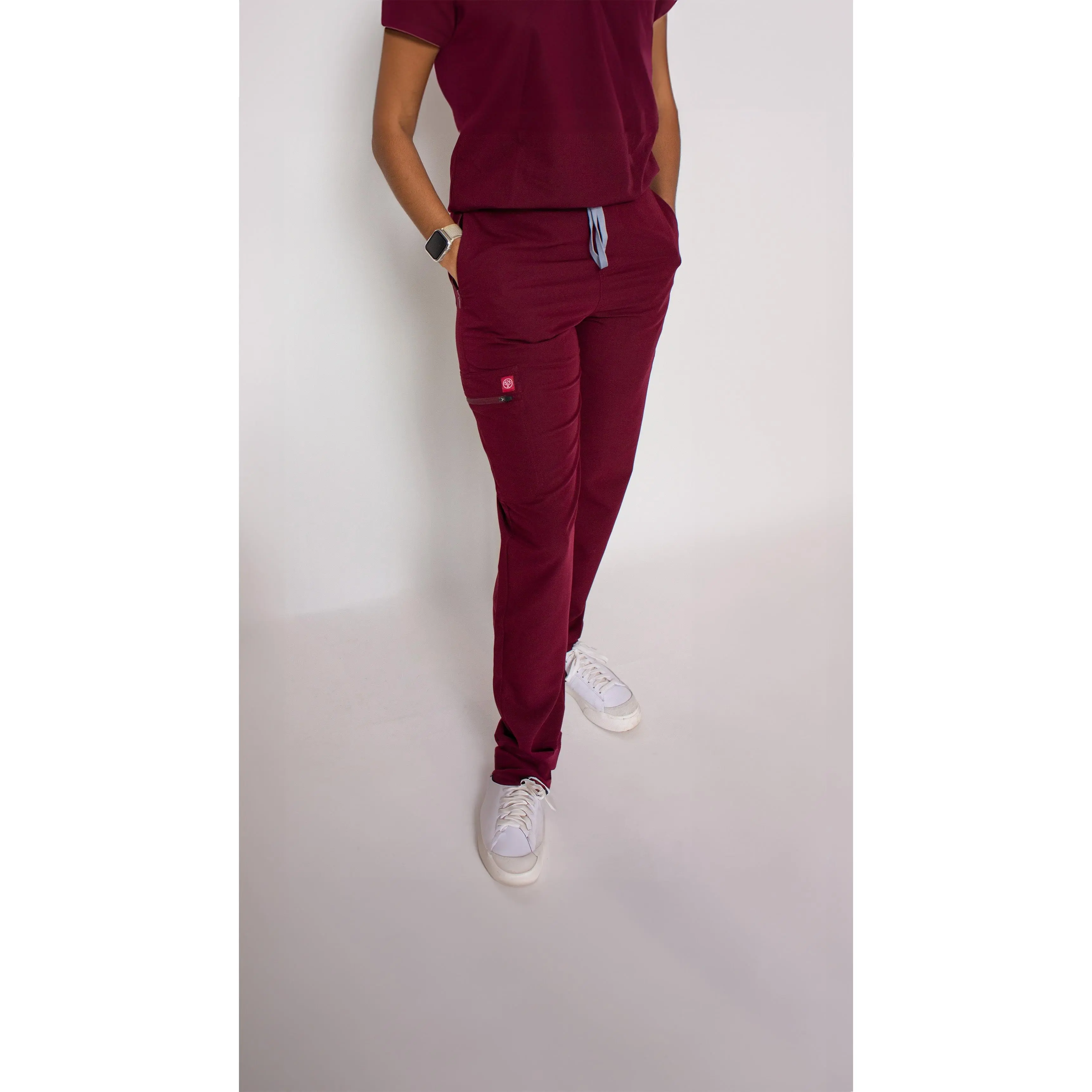 Primus Womens Burgundy Scrub Trousers