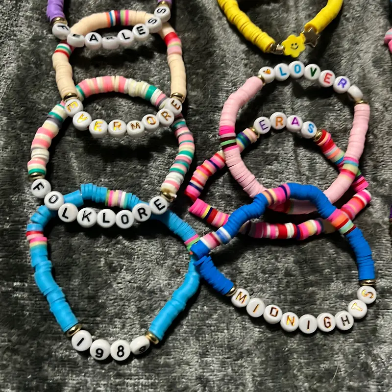 Taylor swift era tour friendship bracelet (FREE BRACELET GIFT WITH EVERY 2 BRACELETS PURCHASED)BUY 2 receive 3,buy 4 receive 6 bracelets!!!! 1