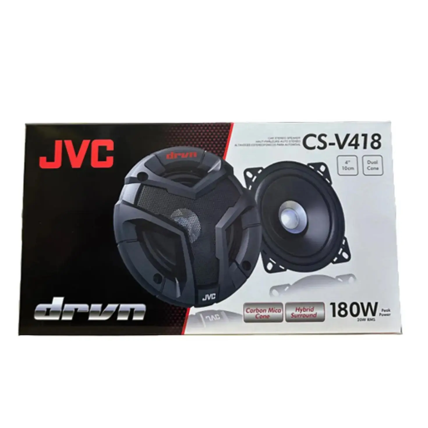 10cm (4-inch) 180W car coaxial 2-way Speakers with grills (pair) CS-V418