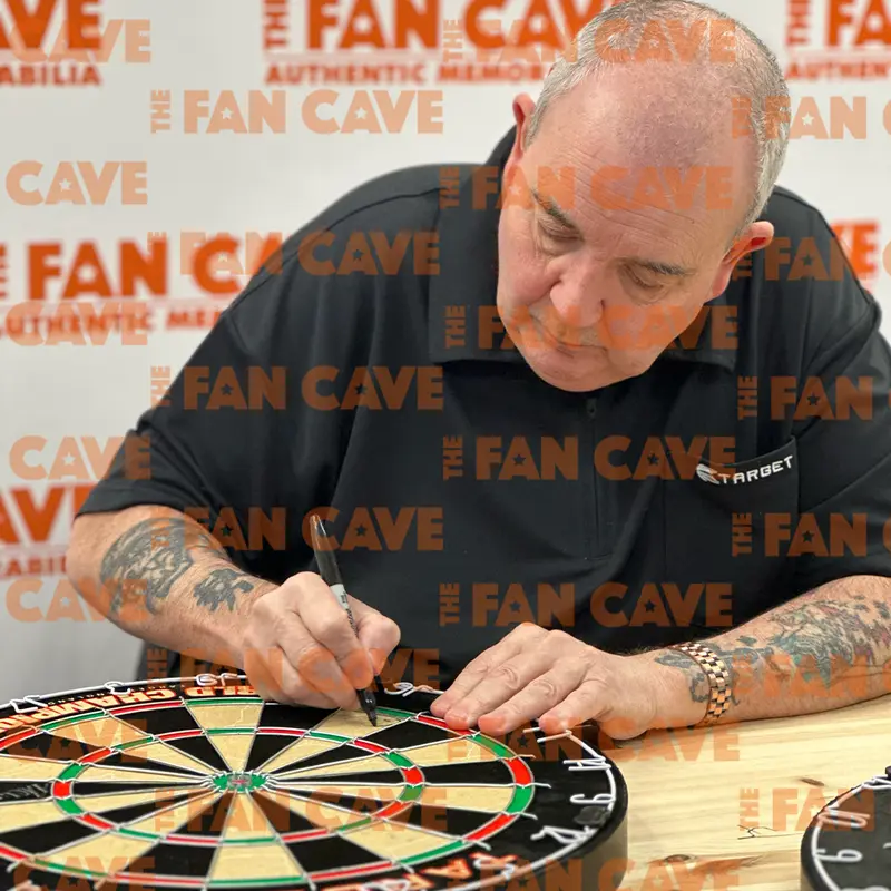 Luke Littler & Phil Taylor Signed Dartboard 4
