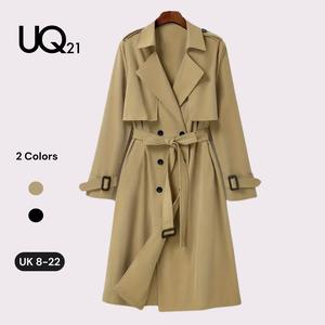 (Affiliate) Unique21 Premium Elegant Double Breasted Trench Coat - Classic Lapel Neck Long Sleeve Chic