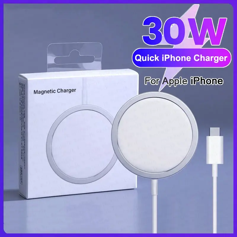For Apple Original Magsafes Wireless Charger For iPhone 16 15 14 13 12 11 Pro Max X XS XR Plus Fast Charging Type C Charge Cable