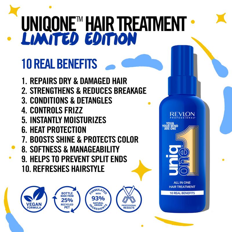 Product Introduction of Revlon UniqOne Hair Treatment Limited Edition – Relaxing Fragrance Leave-in Professional Multi-benefit Hair Treatment Repair, Detangle, Control Frizz & Style - Vanilla & Jasmine, 150 ml 10