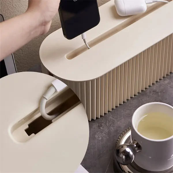 Plug Board Storage Box Cable Wire Organizer Case With Lid Socket Wireless WiFi Router Bracelet Desktop Space Saving Holder Shelf 7