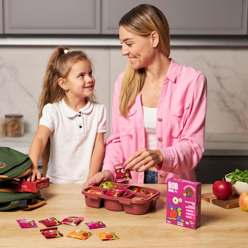 Bob Snail 80pcs, 800g - Fruit Rolls Mix with Mango, Pear, Cherry, Raspberry, Strawberry, Blueberry & Blackcurrant - No Added Sugar Snack Candy 5
