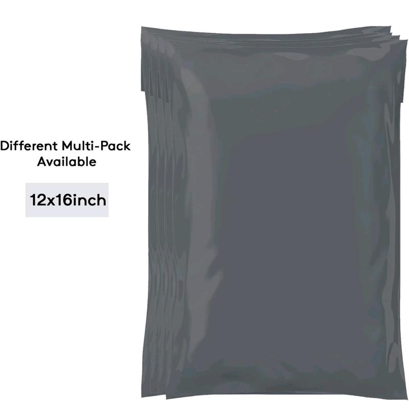 Pack Of 50 Mailing Bags, Grey Parcel Delivery Bags with Self-Seal Closure, Flexible Lightweight and Tear Proof Postal Mailing Bags, Multipack Mailing Envelope Bags (12x16, 10x14, 9x12, 6x9, 4x7) 2