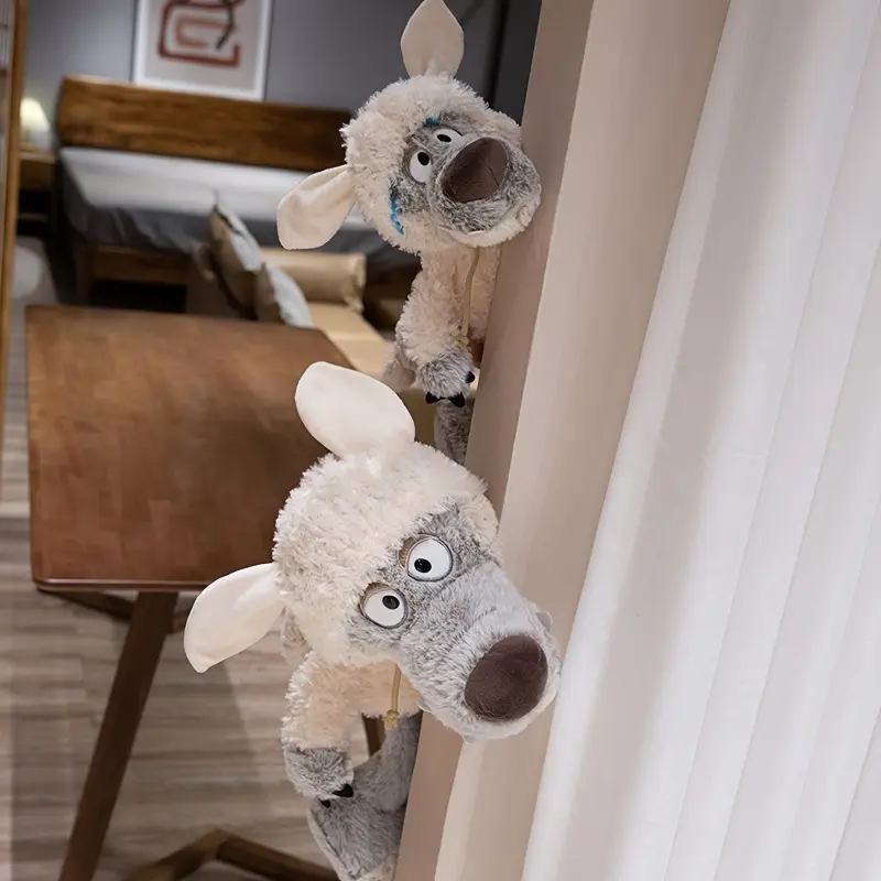 Cuddly Wolf in Sheep's Clothing Plush Toy - Soft Polyester Stuffed Animal, Cartoon-Inspired Decor, Perfect Gift for Youngsters 0-3 Years - Anime Game Character Doll 3