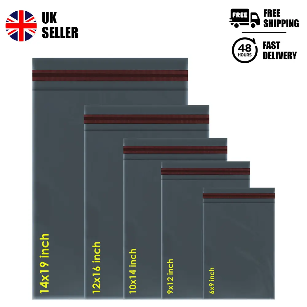 50 Mixed Postage Mailing Bags Small to Large Poly Mailing Bags 5 Sizes 10 Each Parcels Bags delivery bags postage bags postbag mailing bag