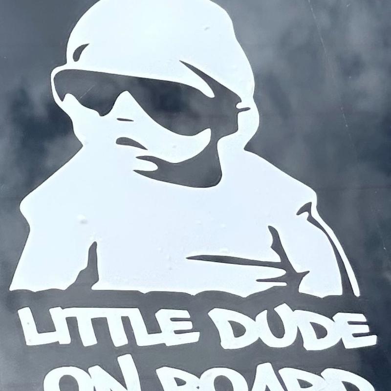 Little Dude on Board Vinyl Decal Car Sticker - Perfect for Car Enthusiasts stickers 0