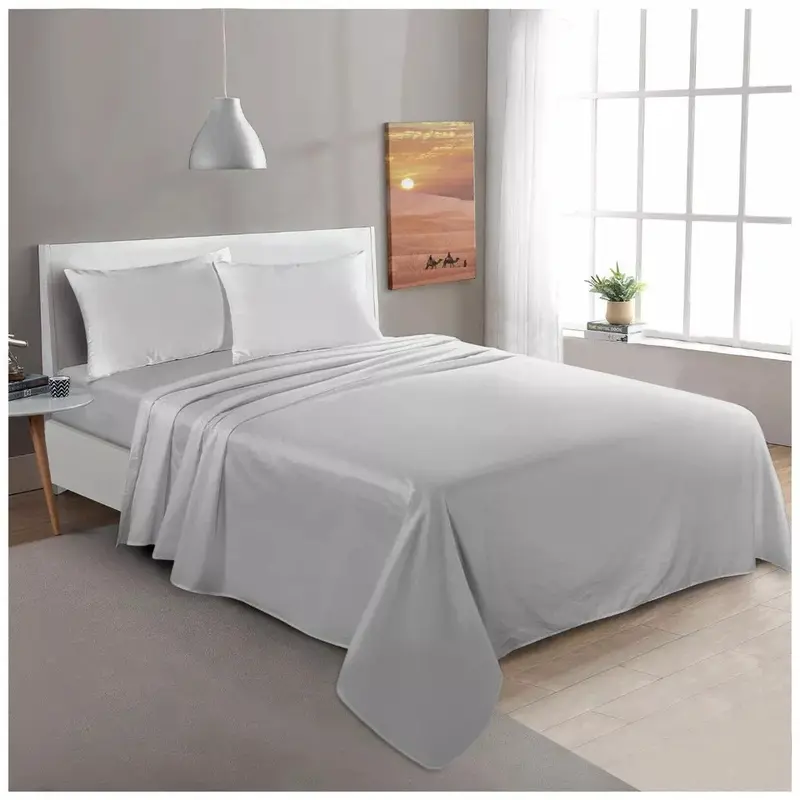 Flannelette Flat Bed Sheets 100% Brushed Cotton Thermal Flannel Sheet 4