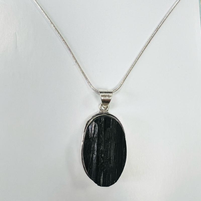 Raw black tourmaline necklace ,raw crystal healing Jewellery, Gift for Him, Gift For Men, Gift For Her 2