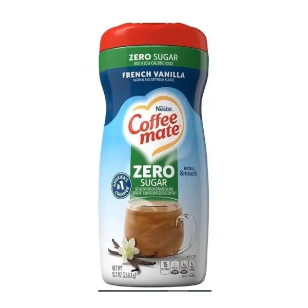 Nestlé Coffee Mate Sugar Free French Vanilla Flavour Coffee Creamer 289g | Zero Sugar, Rich Taste