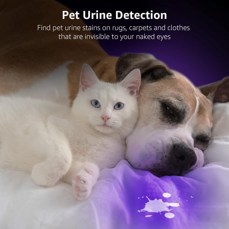 Product Introduction of LE UV Torch, 9 LED 395nm Ultraviolet Flashlight, Blacklight Detector for Pet Urine, Stain, Bed Bugs and More, 3 AAA Batteries Included 11