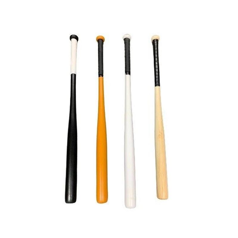 Wooden Baseball Bat Heavy Duty Rounders Softball Training 36" Natural Wood 0