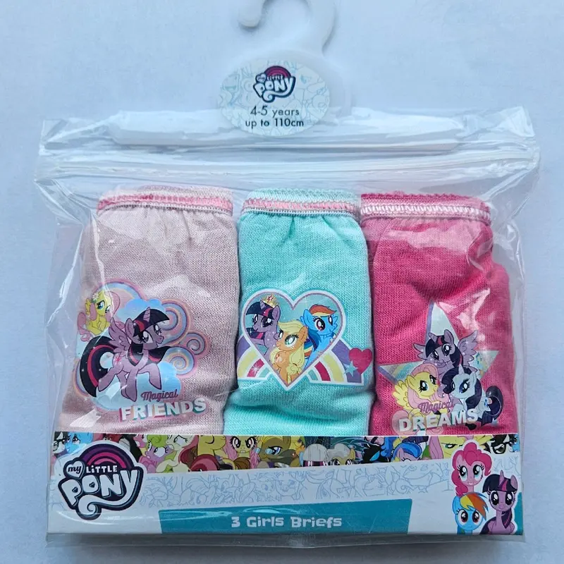 Girls underwear briefs 3 pack character pants 3