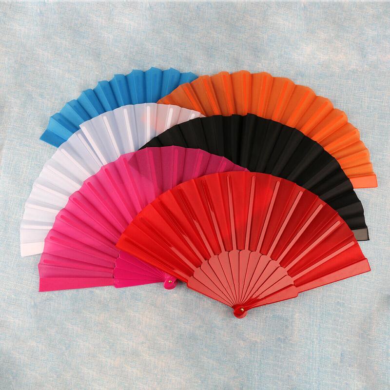 Ladies Folding Hand Held Fan Dances Fan Party Wedding Property / Foldable Chinese Japanese Vintage Colorful Fan / Summer Party Event Favor Birthday Wedding Souvenir Gift / Everyday Use Foldable Handy and Light 1