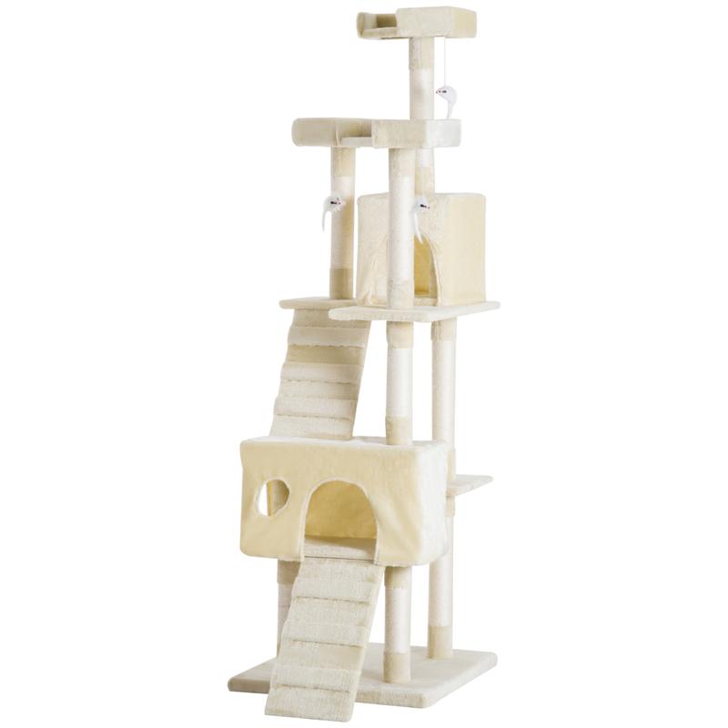 Cat Tree for Indoor Cats Play Tower Activity Center Kitten Scratch Post Climbing Tower 181 cm 1