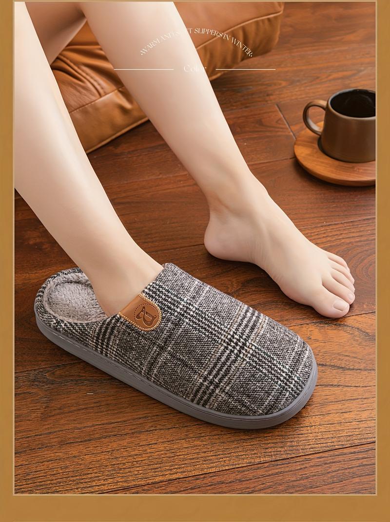 Product Introduction of Mens PLUS SIZE Luxurious Soft Plush House Slippers - Ultra-Cozy, Breathable, Anti-skid Slip-ons with Fuzzy Lining for Indoor Comfort - Ideal for Autumn, Winter, and Cool Mornings 4